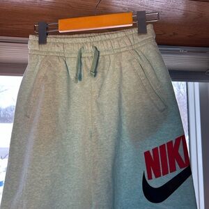 Nike Kids Aqua Joggers with Red Logo